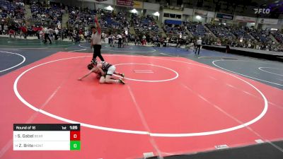 100 lbs Round Of 16 - Stetson Gabel, Bear Cave vs Zaine Brito, Montezuma-Cortez