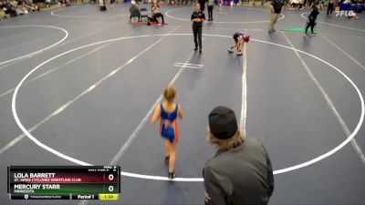 Semifinal - Lola Barrett, St. James Cyclones Wrestling Club vs Mercury Starr, Minnesota