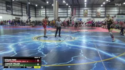 120 lbs Round 3 (4 Team) - Ethan Finn, MOORE COUNTY BRAWLERS - GOLD vs Carson Miller, GREAT NECK WRESTLING CLUB