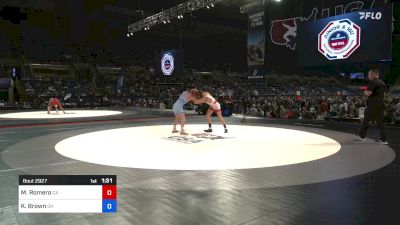 120 lbs Semis - Michael Romero, California vs Karson Brown, Ohio