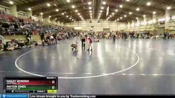 85 lbs Round 2 (6 Team) - Payton Gines, Utah Gold vs Hailey Worden, Gold Rush