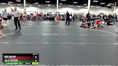 80 lbs Semis (4 Team) - Silas Krispine, Mayfield Mat Academy vs Ben Snyder, Terps Xpress