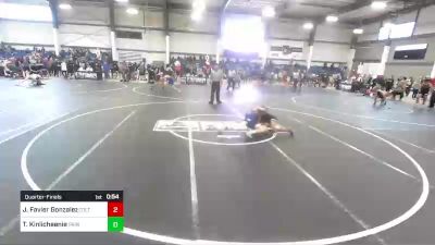 132 lbs Quarterfinal - John Leroy Favier Gonzalez, Colts WC vs Troy Kinlicheenie, Painted Desert WC