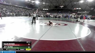 78 lbs Cons. Round 1 - Jett Vilona, Port Angeles Wrestling Club vs Talon Rhodes, Kitsap Ironman Wrestling Club