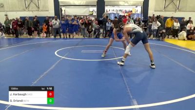 138 lbs Round Of 32 - Jonmark Harbaugh, Chestnut Ridge vs Geno Orlandi, Beth Center