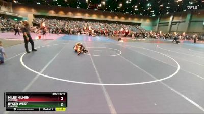 119-130 lbs Round 1 - Miles Hilmen, USA Gold vs Ryker West, USA Gold