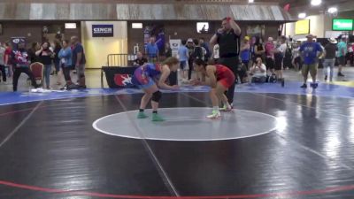 132 lbs Cons 8 #1 - Aubrie Molina, Rogue Nation vs Lexi Burton, Hays Wrestling Club