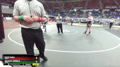 6A-285 lbs Quarterfinal - Benson Deibele, Grant vs Nate Shea, Sandy