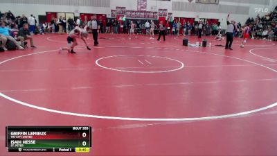 121 lbs Cons. Round 3 - Griffin Lemieux, Tri-City United vs Isaih Hesse, St. Peter