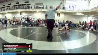 120 lbs Cons. Round 2 - Hunter Veorster, Intense Wrestling Club vs Keegan Tedder, Western Wrestling Club