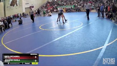 108 Girls Semifinal - Jennifer Favela, Brawley vs Birta McCaskill, Mira Mesa