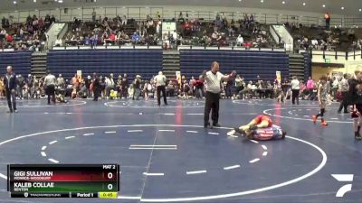 85 lbs Cons. Round 2 - Gigi Sullivan, Monroe-Woodbury vs Kaleb Collae, Benton