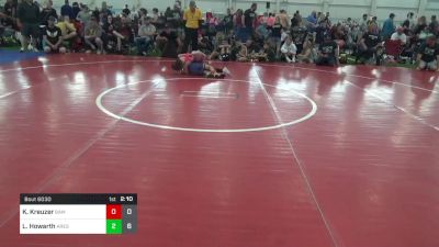 60 lbs Pools - Kaden Kreuzer, BAM Training Center vs Liam Howarth, Ares W.C. (MI)