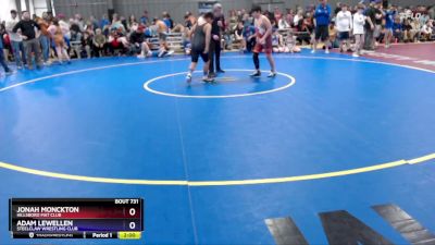 135 lbs Cons. Semi - Jonah Monckton, Hillsboro Mat Club vs Adam Lewellen, Steelclaw Wrestling Club