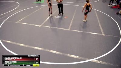 100 lbs Quarterfinals (8 Team) - Jaxton Hermann, New Prague vs Reid Carter, Flat Earth