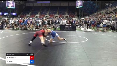 126 lbs Rnd Of 128 - Bode Wilson, Oklahoma vs Sean Hall, Idaho