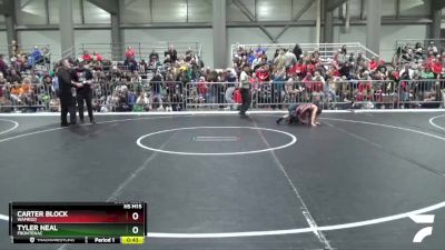 82 lbs Quarterfinal - Carter Block, Wamego vs Tyler Neal, Frontenac