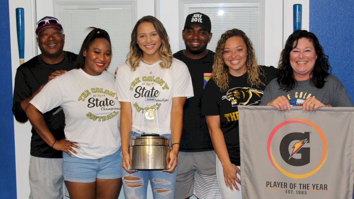 Jayda Coleman Named 2019-20 Gatorade National Softball Player Of The Year