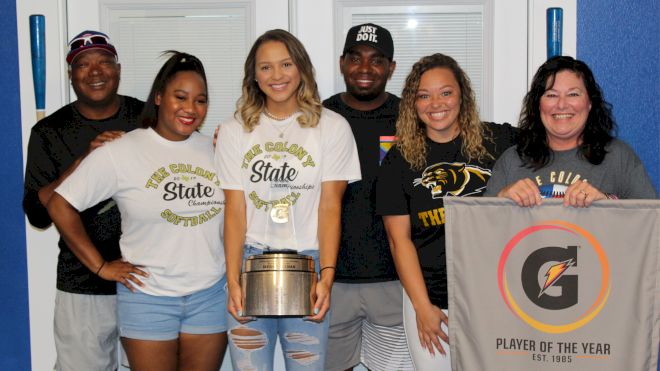 Jayda Coleman Named 2019-20 Gatorade National Softball Player Of The Year