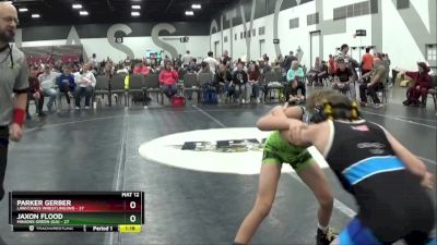 75 lbs Placement Matches (8 Team) - Parker Gerber, LAW/Crass Wrestling(WI) vs Jaxon Flood, Minions Green (GA)