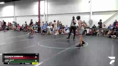 115 lbs Finals (2 Team) - Dominick Dorrman, M2TCNJ vs Jake Lilly, TDWC