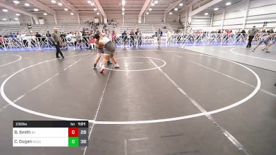 230 lbs Rr Rnd 3 - Braylin Smith, Buffalo Valley Silver vs Christopher Dugan, Roughnecks