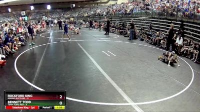 55 lbs Quarterfinals (8 Team) - Rockford King, Kansas Rattlers vs Bennett Todd, Team Texas Red