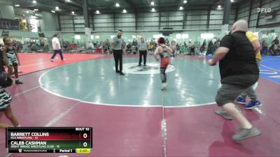 75 lbs Round 4 (6 Team) - Barrett Collins, FCA WRESTLING vs Caleb Cashman, GREAT BRIDGE WRESTLING CLUB