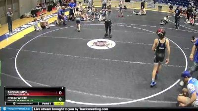 85 lbs Round 4 (6 Team) - Colin White, Eastside Iron Eagles vs Kensen Sims, Cane Bay Cobras