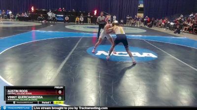 174 lbs Prelim - Austin Roos, Central College (Iowa) vs Vinny Querciagrossa, Augustana College (Illinois)