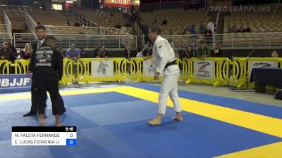 MAURICIO FALETA FERNANDES vs ERMILIO LUCAS FERREIRA LIMA 2022 Pan Jiu Jitsu IBJJF Championship