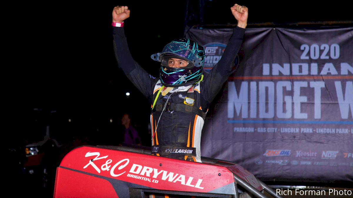 Unstoppable Larson Wins Paragon Indiana Midget Week Opener