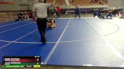 D3-113 lbs Quarterfinal - Julio Gonzales, Mohave vs Gabe Huffman, Arizona College Prep