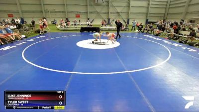 88 lbs Quarters & 1st Wb (16 Team) - Luke Jennings, Team Colorado vs Tyler Sweet, California