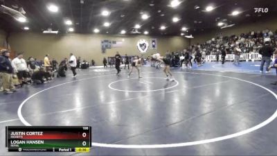 106 lbs Cons. Round 6 - Justin Cortez, Righetti vs Logan Hansen, Royal