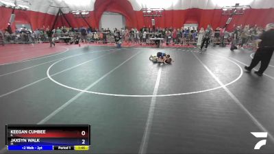 63 lbs Champ. Round 1 - Keegan Cumbee, IL vs Jaxsyn Walk, IA