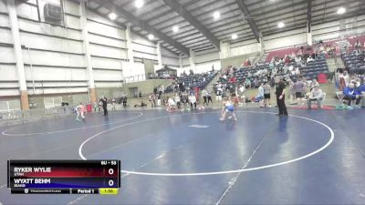 53 lbs Quarterfinal - Ryker Wylie, Utah vs Wyatt Behm, Idaho