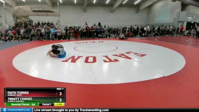 145 lbs Champ. Round 2 - Faith Torres, Greeley West vs Trinity Chavez, Pueblo Central