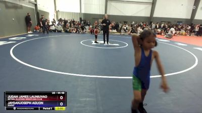 44-48 lbs Round 3 - Judah James Launiuvao, Bethel AllStars Wrestling Club vs JaydanJoseph Aguon, NWWC