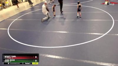 48 lbs Quarterfinals (8 Team) - Jude Ricks, Rogers vs Wyatt Thiel, St. Francis