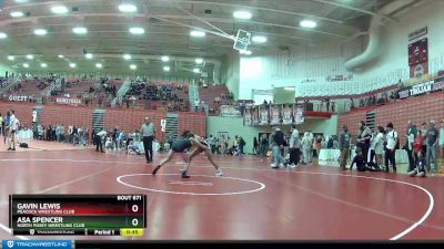 126 lbs Semifinal - Gavin Lewis, Peacock Wrestling Club vs Asa Spencer, North Posey Wrestling Club