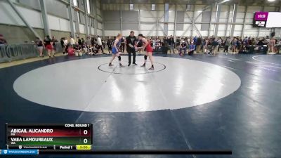 55 lbs Cons. Round 1 - Abigail Alicandro, MA vs Vaea LaMoureaux, WA