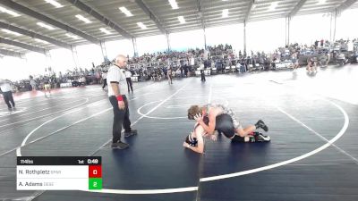 114 lbs Rr Rnd 2 - Nathaniel Rothpletz, Spartan1 vs Austin Adams, Desert Dogs Wrestling