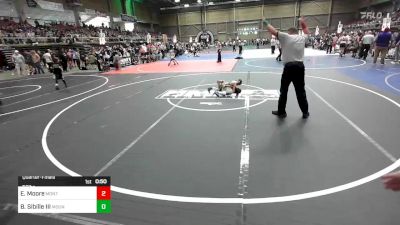 50 lbs Quarterfinal - Elijah Moore, Montrose Elite vs Blane Sibille III, Mountain Grapplers WC