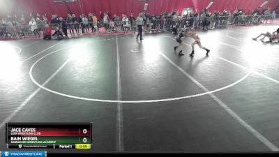 67 lbs Champ. Round 1 - Bain Wiegel, Sarbacker Wrestling Academy vs Jace Caves, Lodi Wrestling Club