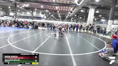 45 lbs Champ. Round 1 - Grayson Bullin, Vantage vs Jason Garcia, Williamsburg Wrestling Club