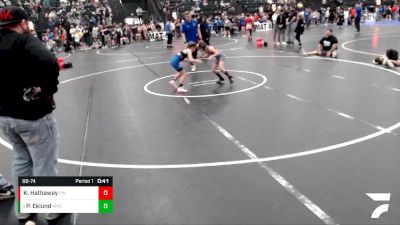 68-74 lbs Semifinal - Peyton Eklund, York Wrestling Club vs Kealey Hathaway, FoxFit Wrestling