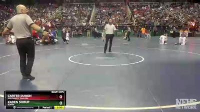 2A 113 lbs Quarterfinal - Carter Duhon, Southwest Onslow vs Kaden Shoup, Burns