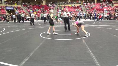 120 lbs Round 3 - Kennedy Diffenbaugh, Mulvane Jr. Wrestling Club vs Baylee Paterson, Linn County Twisters