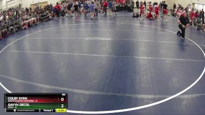 80 lbs Finals (8 Team) - Gavyn DeCol, Utah vs Colby Even, South Dakota Lightning